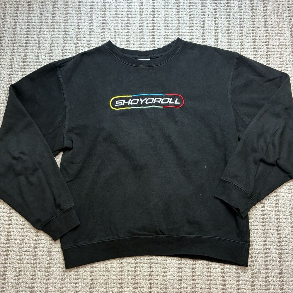Shoyoroll Spellout Pullover Sweatshirt Black Mens Medium Jiu Jitsu